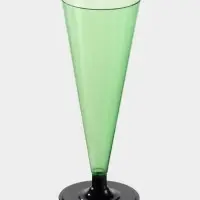 Фужер одноразовый &laquo;Конус&raquo;, 150-180 мл, зелёный