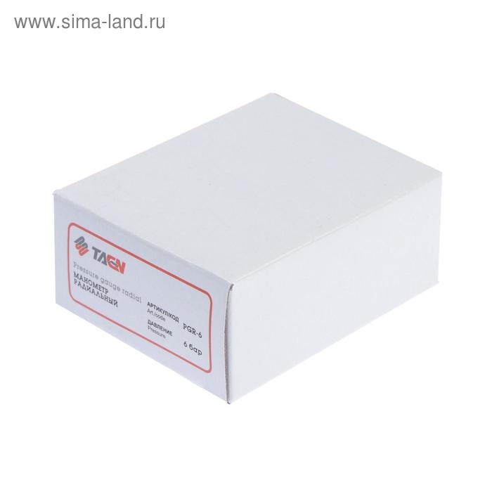 Манометр TAEN, радиальный, 6 атм, d=50 мм, наружная резьба 1/4 Манометр TAEN, радиальный, 6 атм, d=50 мм, наружная резьба 1/4"