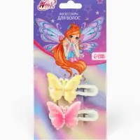 Заколка для волос &laquo;Бабочки&raquo; 2 шт, Винкс