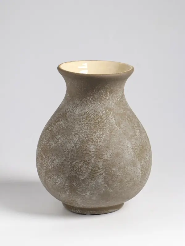 Ваза настольная керамика "Клето" 20х15 см, серый