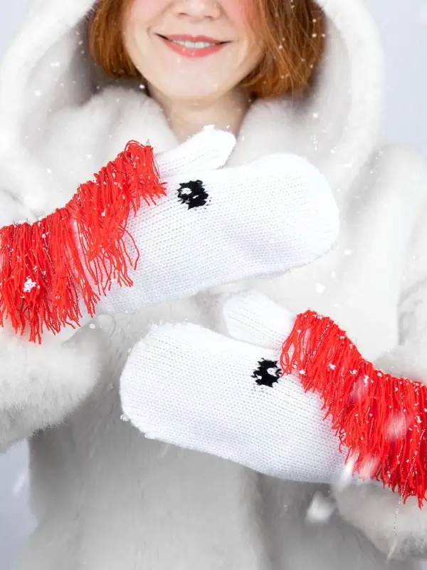 Варежки &laquo;Игогошки&raquo;, с красной гривой