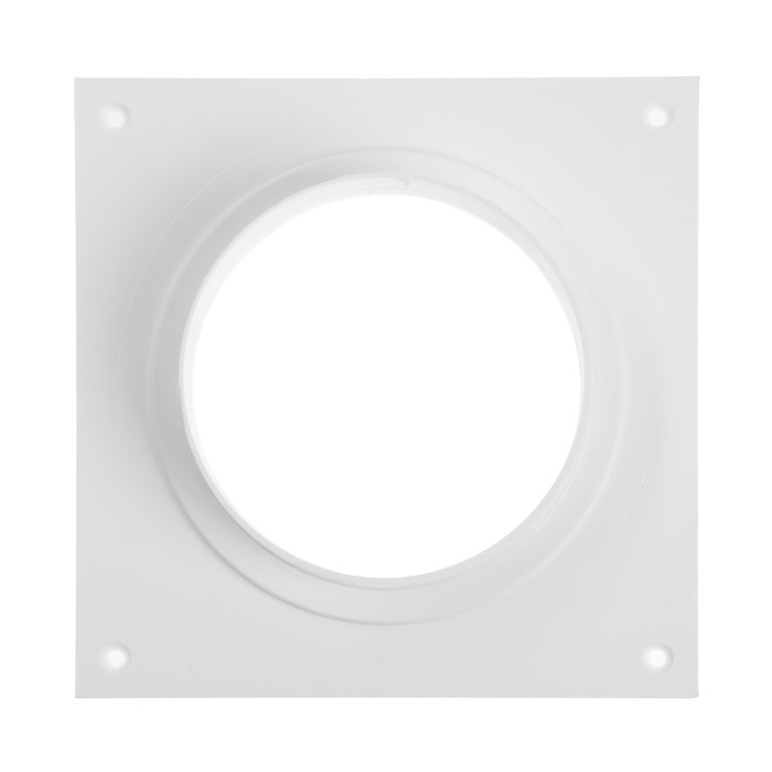 Фланец ZEIN Люкс ЛФ100, выход d=100 мм,вентиляционный, присоединительный, квадратный