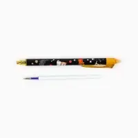 Ручка пластик пиши-стирай автоматическая "Котики", синяя паста 0,7 мм