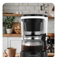 Кофеварка капельная электрическая КТ-7486 - 550 Вт - 0.6 л