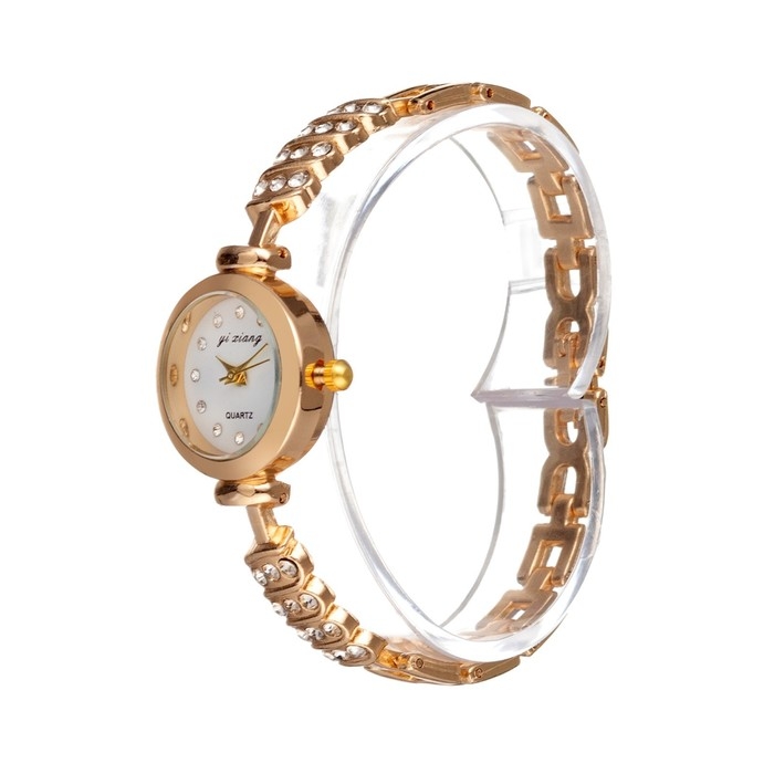 Женский подарочный набор Женский подарочный набор "Эйенн" 2 в 1: наручные кварцевые часы, браслет, d-2.5 см