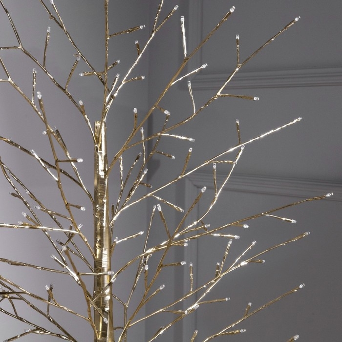 Светодиодное дерево &laquo;Золотистое&raquo; 1.5 м, 150 LED, постоянное свечение, 220 В, свечение тёплое белое
