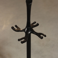 Каминный набор "Уголь" сталь, 4 предмета, 16х16х55 см