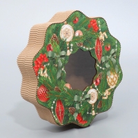 Коробка подарочная «Венок», 21 х 22 х 5 см Коробка подарочная «Венок», 21 х 22 х 5 см