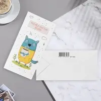 Конверт для денег "Радуйся простым вещам" 17,1х8 см