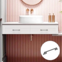 Ручка-скоба CAPPIO RSC020, алюминий, м/о 160 мм, цвет графит, 4 шт.