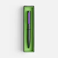 Ручка шариковая Inkolor в футляре, черная с фиолетовым