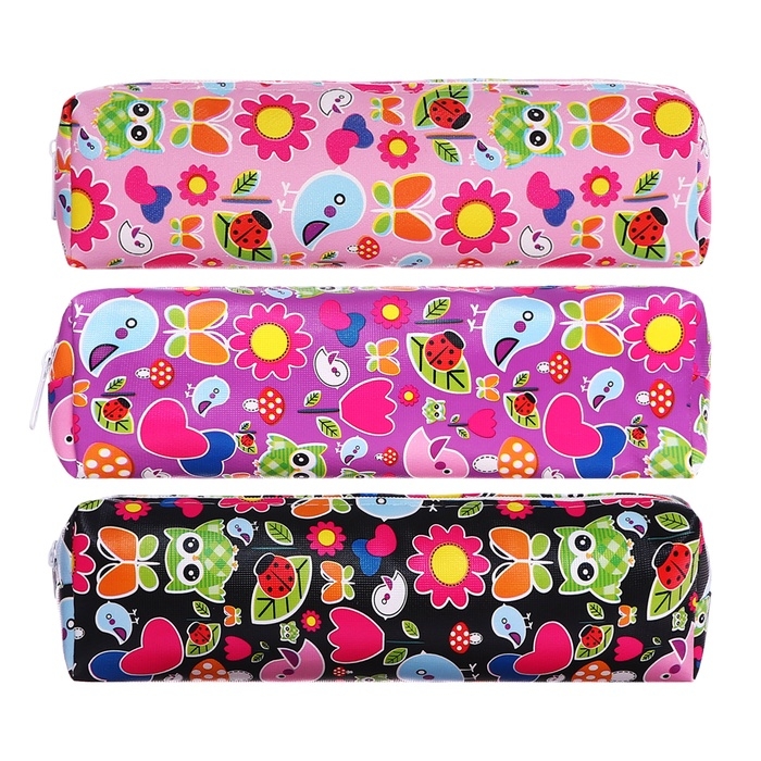 Пенал школьный &laquo;Птички&raquo;, на молнии, МИКС