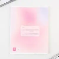 Тетрадь 12 листов в косую линейку, А5, на скрепке, блок №1 &laquo;Школьные принадлежности&raquo; МИКС