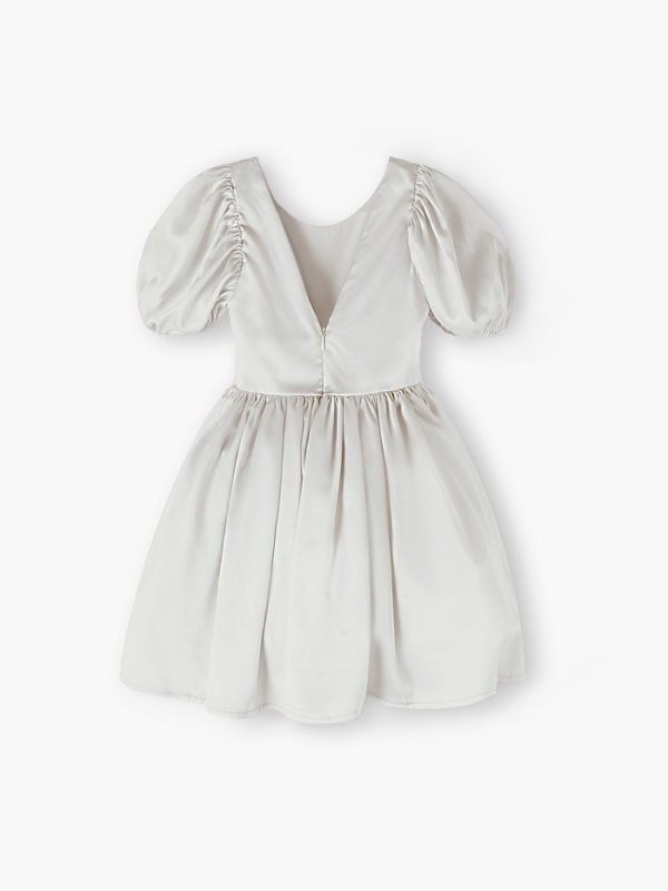 Платье нарядное детское MINAKU: PartyDress, молочное, рост 116 см