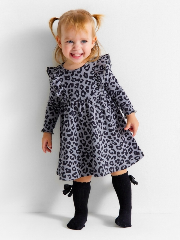Платье Крошка Я Trendy grey, рост 80-86 см