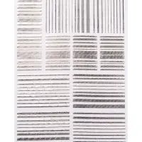 Наклейки для ногтей &laquo;Полоски&raquo;, металлизированные, серебристые