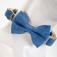 Ошейник "Джентельмен жакардовый", 40 х 1,5 см, синий Ошейник "Джентельмен жакардовый", 40 х 1,5 см, синий