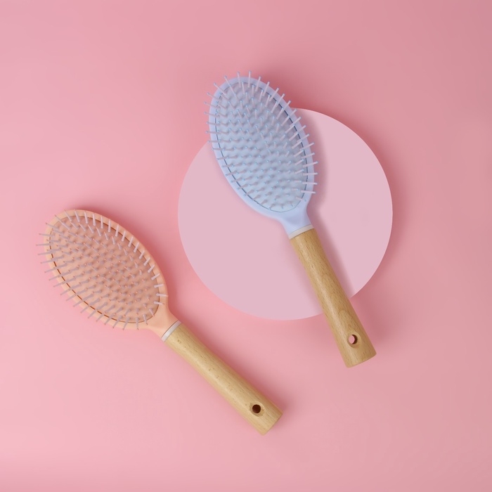 Расчёска массажная, 7 × 24 см, цвет МИКС Расчёска массажная, 7 × 24 см, цвет МИКС