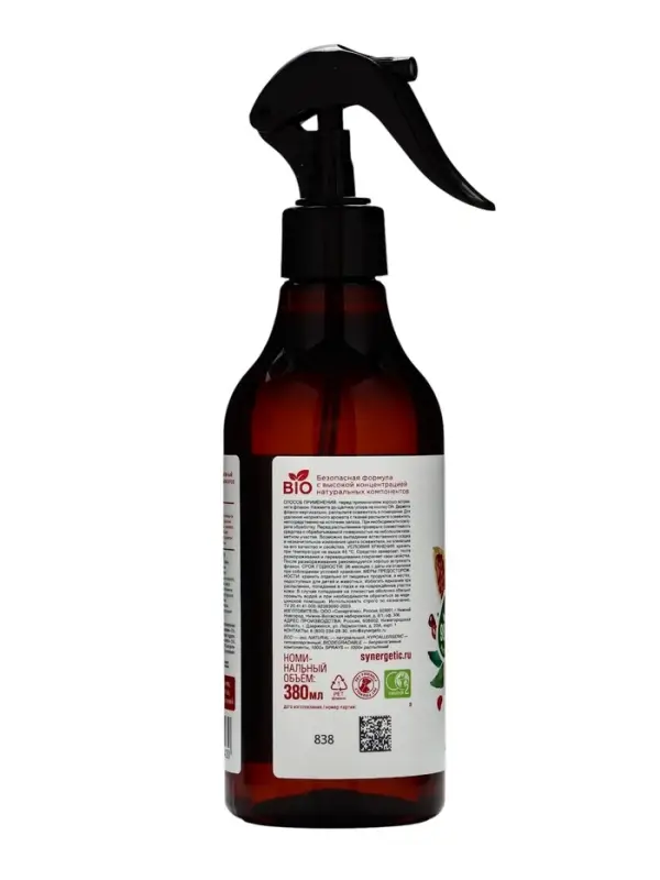 Освежитель воздуха Synergetic &laquo;Гранат и франжипани&raquo;, 380 мл