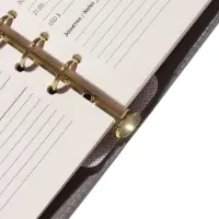 Органайзер на кольцах, А5, с хлястиком, 80л, линия, к/зам, Зеленый