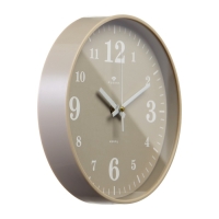 Часы настенные интерьерные "Классика", бесшумные, d-19,5см, корпус бежевый