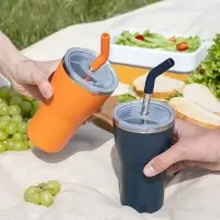 Термостакан Sapporo без логотипа, оранжевый