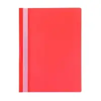 Папка - скоросшиватель Calligrata, А4,160 мкм, красная, прозрачный верх