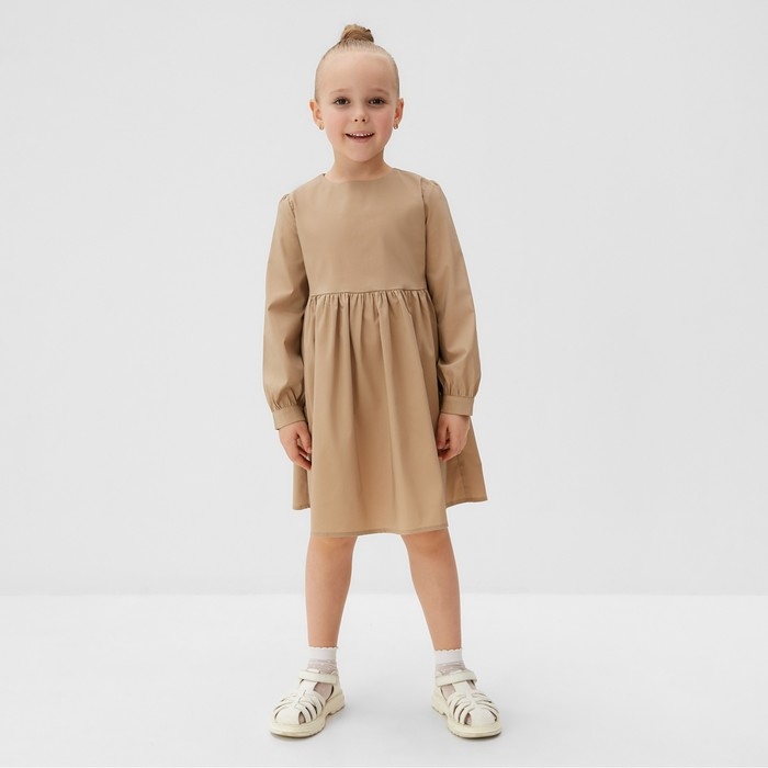 Платье для девочки MINAKU цвет бежевый, рост 98 см Платье для девочки MINAKU цвет бежевый, рост 98 см