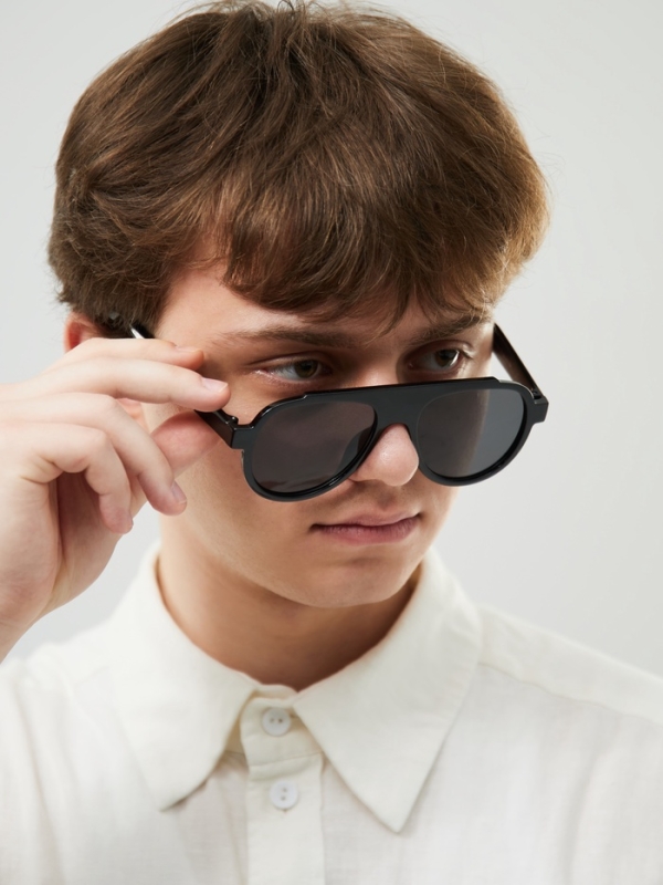 Очки солнцезащитные мужские, uv 400, ширина 14.7 см, дужка 14.5 см, линза 6.7 х 5.7 см