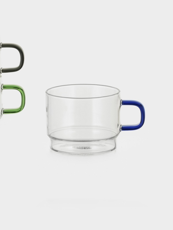 Набор стеклянных кружек на металлической подставке "Квартет", 4 шт, 250 мл