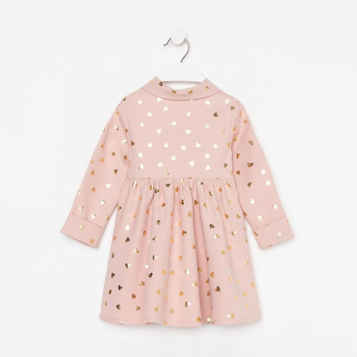Платье детское KAFTAN Платье детское KAFTAN "Сердечки", р. 32 (110-116), розовый