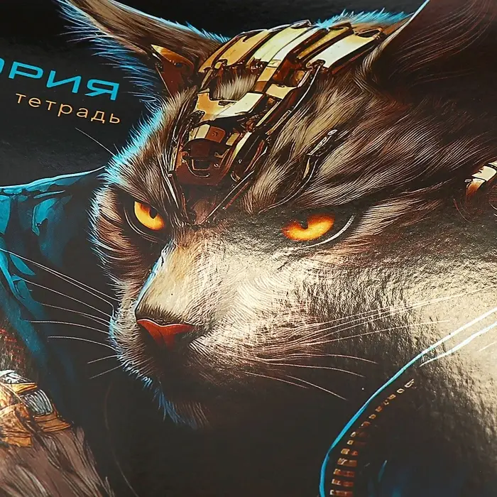 Тетрадь предметная 48 листов в клетку &laquo;Мир будущего. История&raquo;, мелованный картон