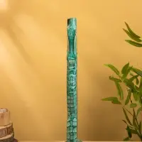 Сувенир интерьерный "Морской конь" 18х9х60 см, дерево, цв. зелёный