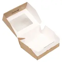 Коробка складная, крафт, 10&times;8&times;3.5 см, 0.24 л