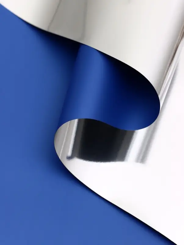 Пленка для цветов, &laquo;Серебряная сторона&raquo;, синий, 57&times;57&plusmn;1 см