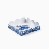 Коробка для кондитерских изделий с пластиковой крышкой &laquo;С Новым годом!&raquo;, 10.5 х 10.5 х 3 см