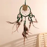 Ловец снов "Пять зеленых колец" 0,7х15х40 см