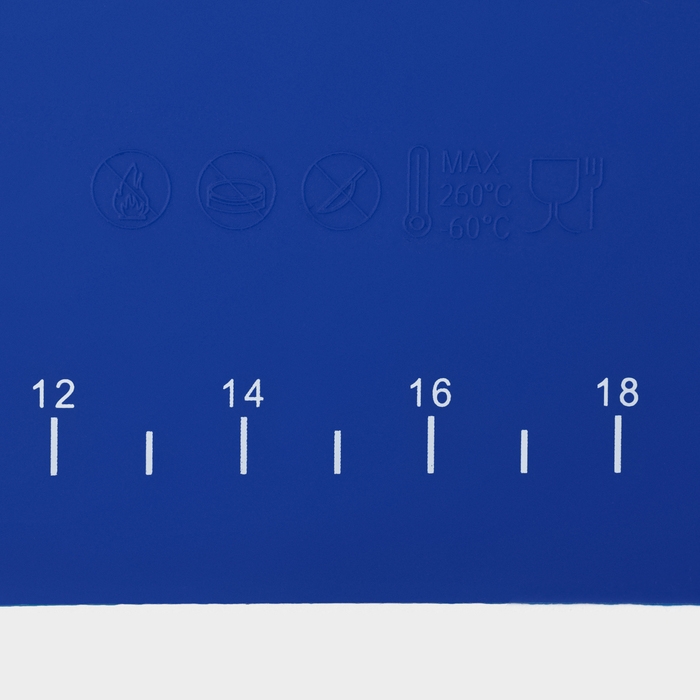 Коврик для выпечки с разметкой Доляна &laquo;Эрме&raquo;, силикон, 40&times;30 см, цвет синий