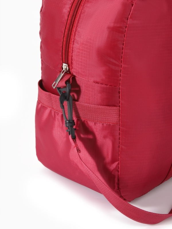 Сумка дорожная на молнии, бордовая