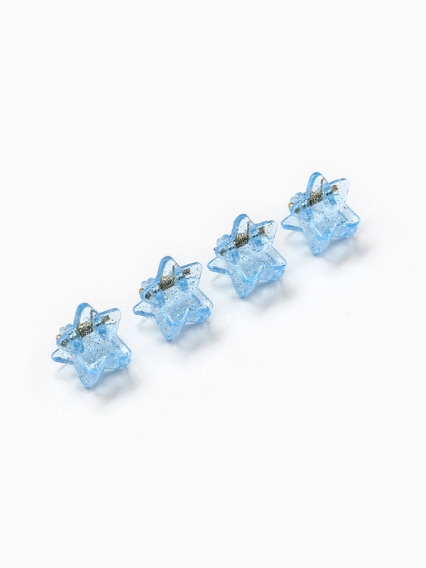 Бант для волос 2 шт, крабики &laquo;Яркая звезда&raquo;, 8 х 12,5 см