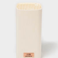 Подставка для ножей Доляна &laquo;Loft&raquo;, 11&times;11&times;22 см, пластик, бежевый