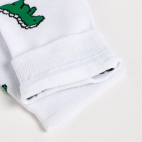 Носки &laquo;Динозаврики&raquo;, цвет белый, размер 23-25 (37-40)