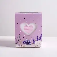 Коробка бонбоньерка, упаковка подарочная, &laquo;С любовью и нежностью&raquo;, 6 х 7 х 6 см