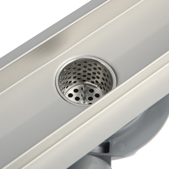 Трап линейный AFLORN AF20307-80, 800х70 мм, c флaнцeм своб. вращения 360°, нерж. сталь Трап линейный AFLORN AF20307-80, 800х70 мм, c флaнцeм своб. вращения 360°, нерж. сталь