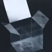 Складная прозрачная коробка из PVC, для упаковки подарков, 7&times;7&times;7 см