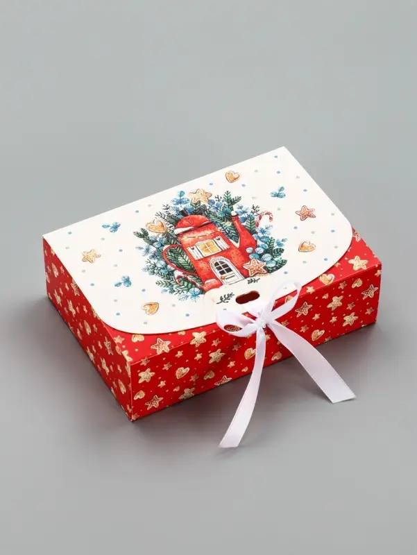 Складная коробка подарочная &laquo;Уютное рождество&raquo;, 16 &times; 11,5 &times; 5 см