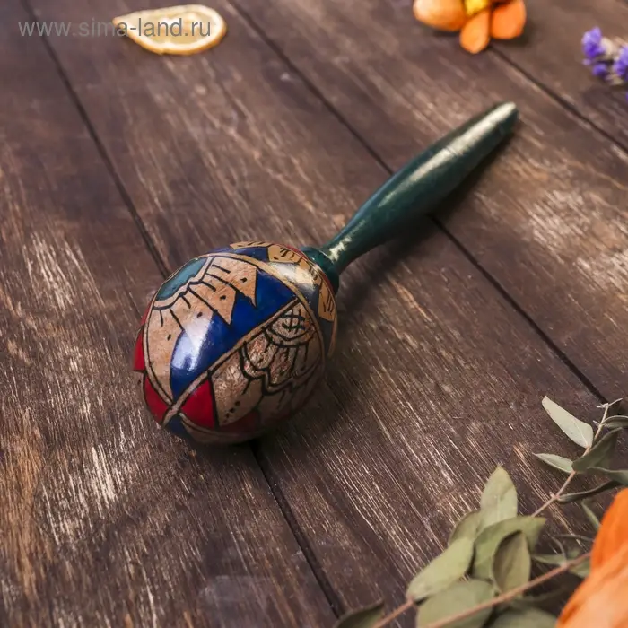 Сувенирный музыкальный инструмент &laquo;Маракас&raquo;, 20&times;5&times;5 см, МИКС