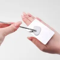 Набор д/нанесения макияжа 2 пред: палитра, спатула металл серебро пакет QF