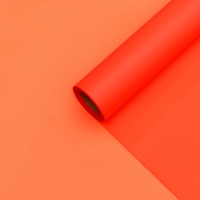 Пленка для цветов, матовая, неоновый оранжевый 0,58 х 10 м
