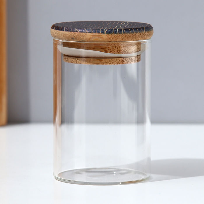 Банка для хранения сыпучих продуктов и круп &laquo;Геометрия&raquo;, 100 мл